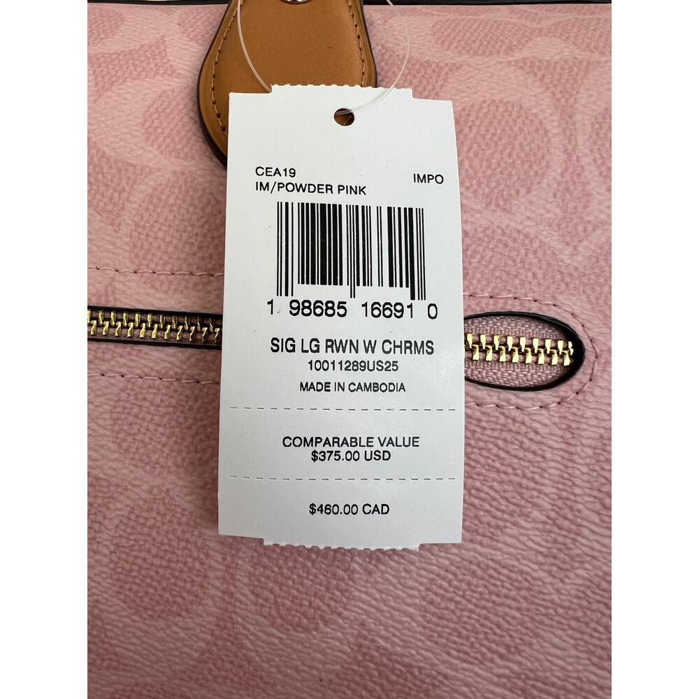 Coach Powder Pink Large Rowan NWT - Picture 11 of 11